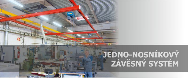 jedno-nosníkový závěsný systém